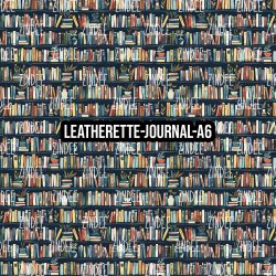 Bookshelves and Plants - Journal Size- A6 (Faux Leather)