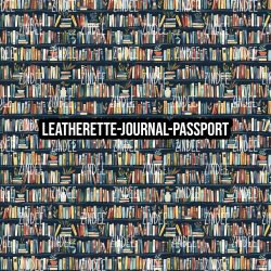 Bookshelves and Plants - Journal- PASSPORT Size (Faux Leather)