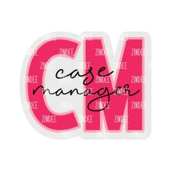 CM Script- Case Manager – Acrylic Badge Reel Blank (2") No Hole | Optional Sticker or UV DTF