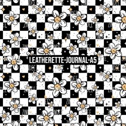 Daisy Checker - Journal Size- A5 (Faux Leather)