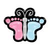 Infant-Preganancy Loss Butterfly – Acrylic Badge Reel Blank (2") No Hole | Optional Sticker or UV DTF