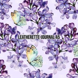 Lilac Butterflies - Journal Size- A5 (Faux Leather)