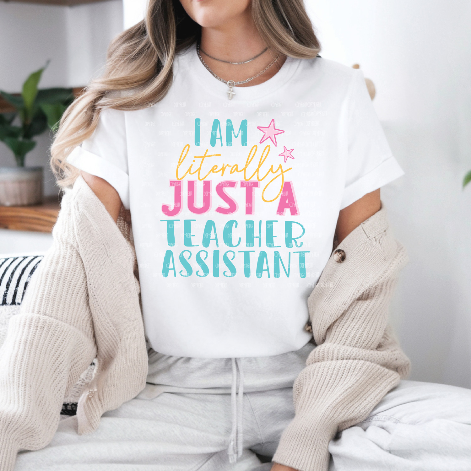 Literally Just a Teacher Assistant DTF Transfer