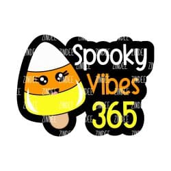 Spooky Vibes 365 – Acrylic Badge Reel Blank (2") No Hole | Optional Sticker or UV DTF