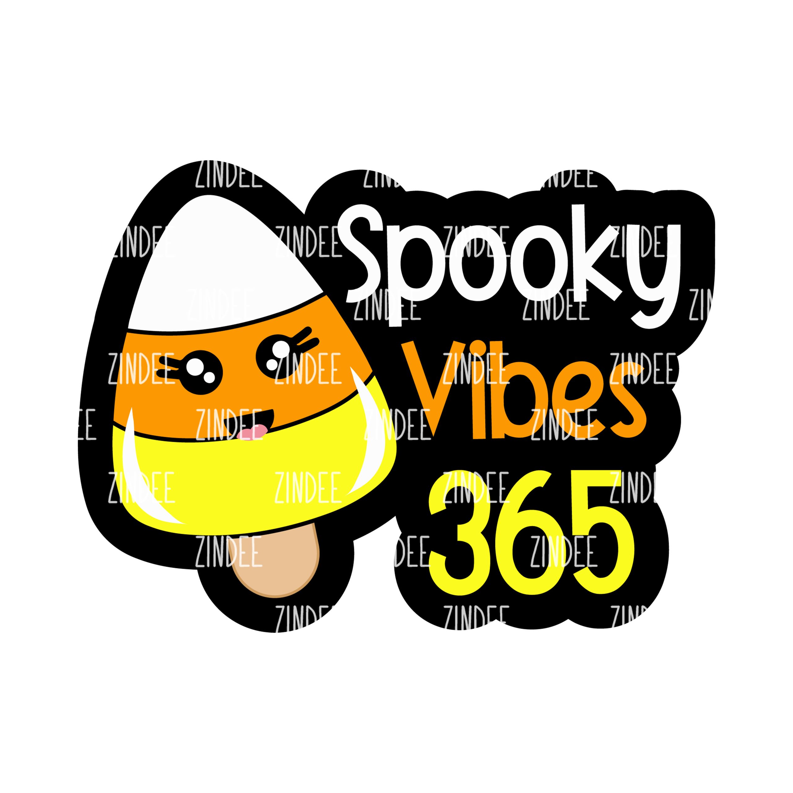 Spooky Vibes 365 – Acrylic Badge Reel Blank (2") No Hole | Optional Sticker or UV DTF