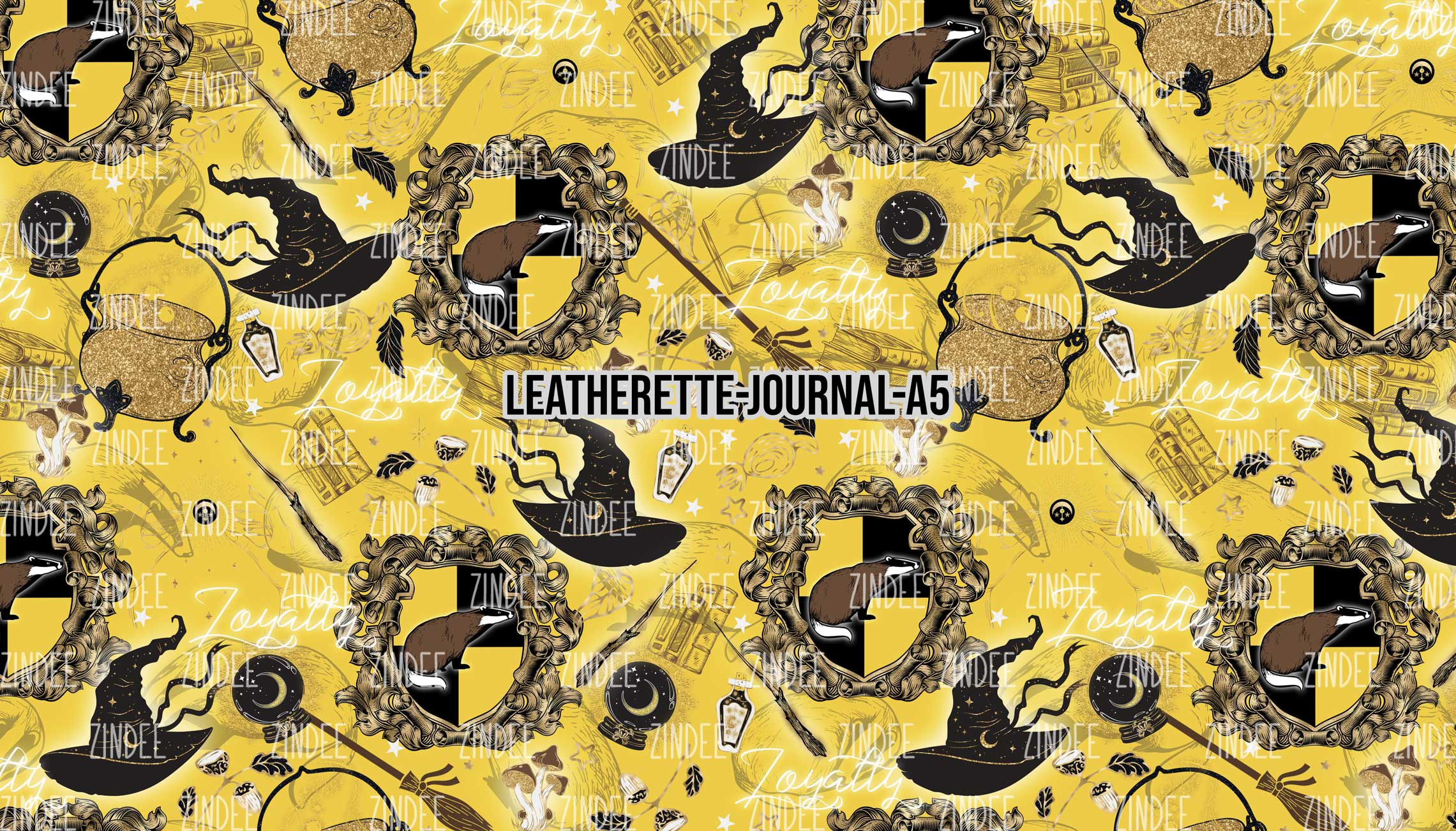 Team Badger - Journal Size- A5 (Faux Leather)