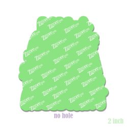 Alternative view of Literally Just a Teacher Assistant – Acrylic Badge Reel Blank (2") No Hole | Optional Sticker or UV DTF