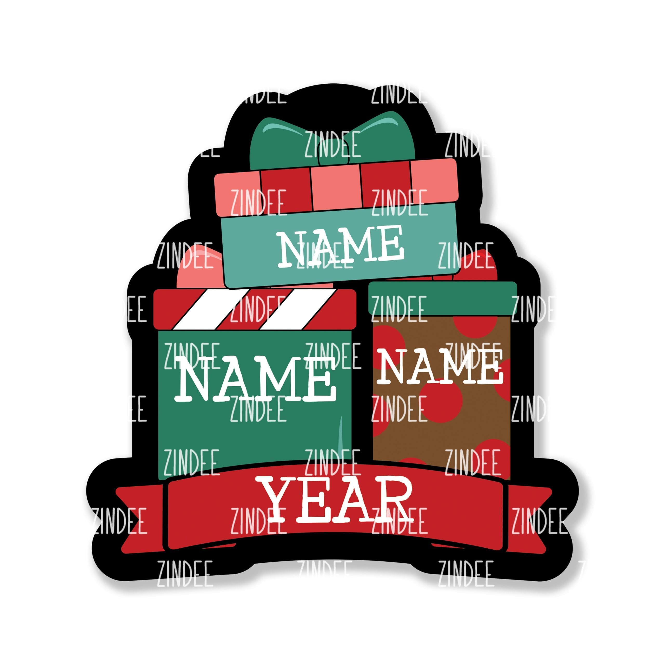 Family Presents Ornament 3 (4 inch)
