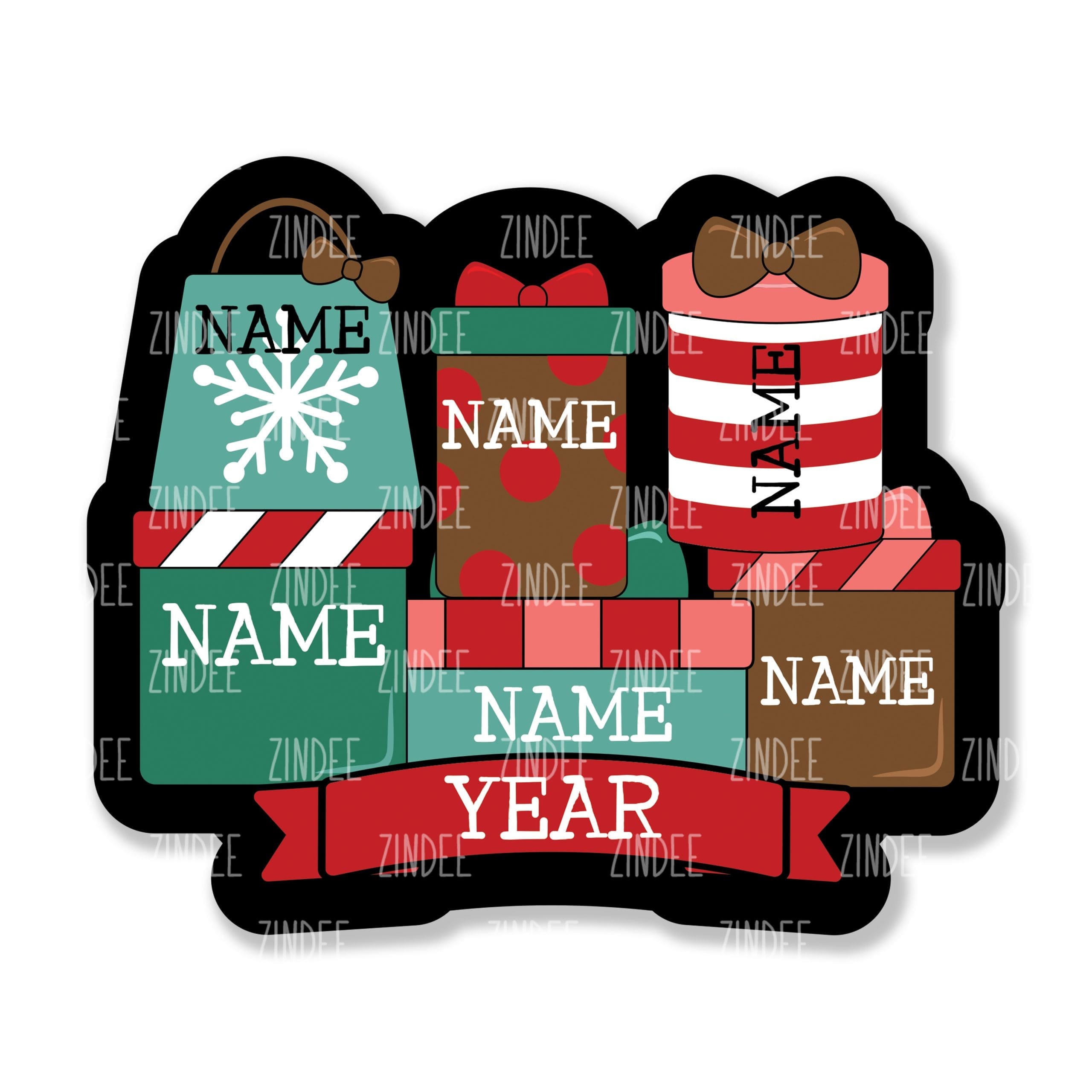 Family Presents Ornament 6 (4 inch)