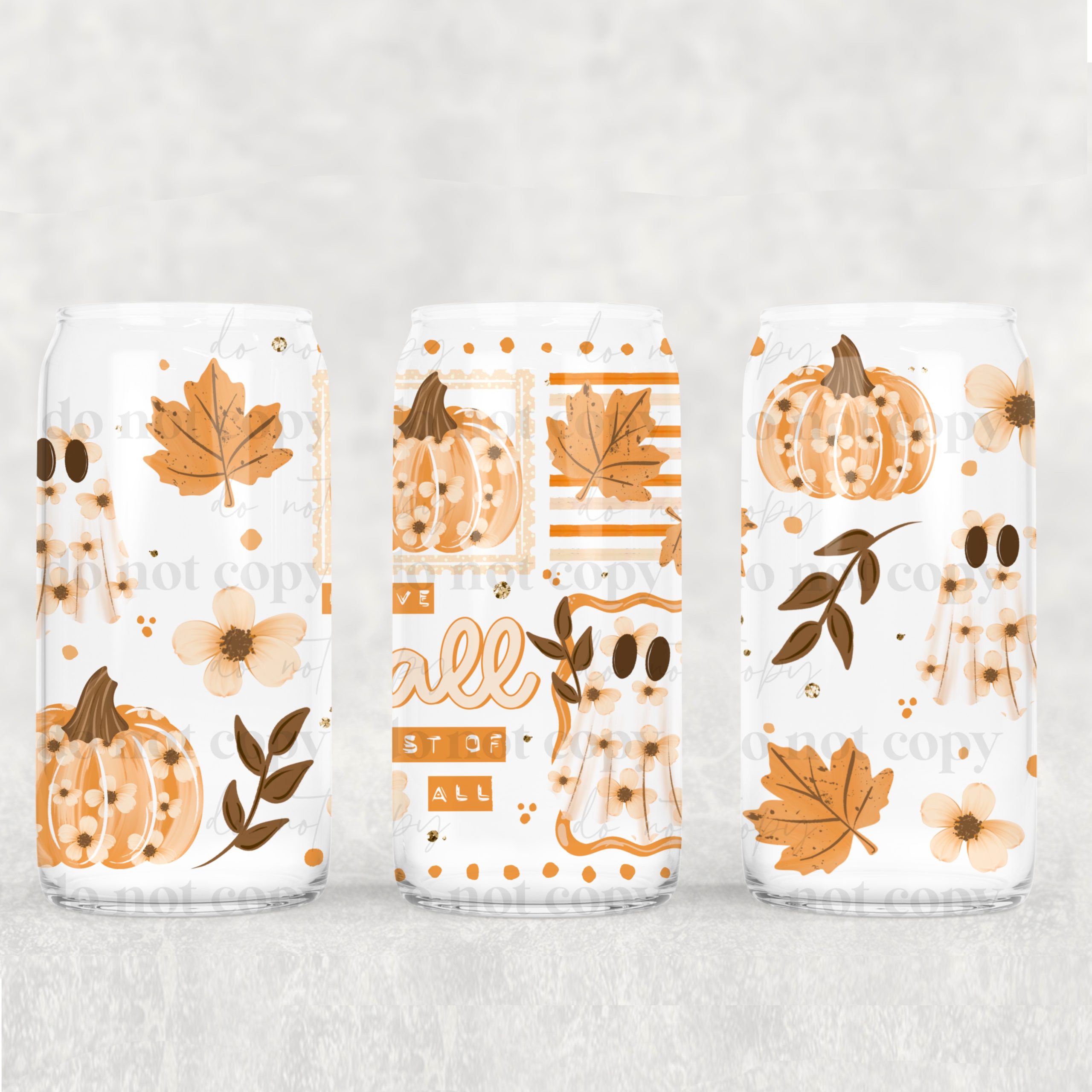 I love Fall most of All UV DTF Can Wrap