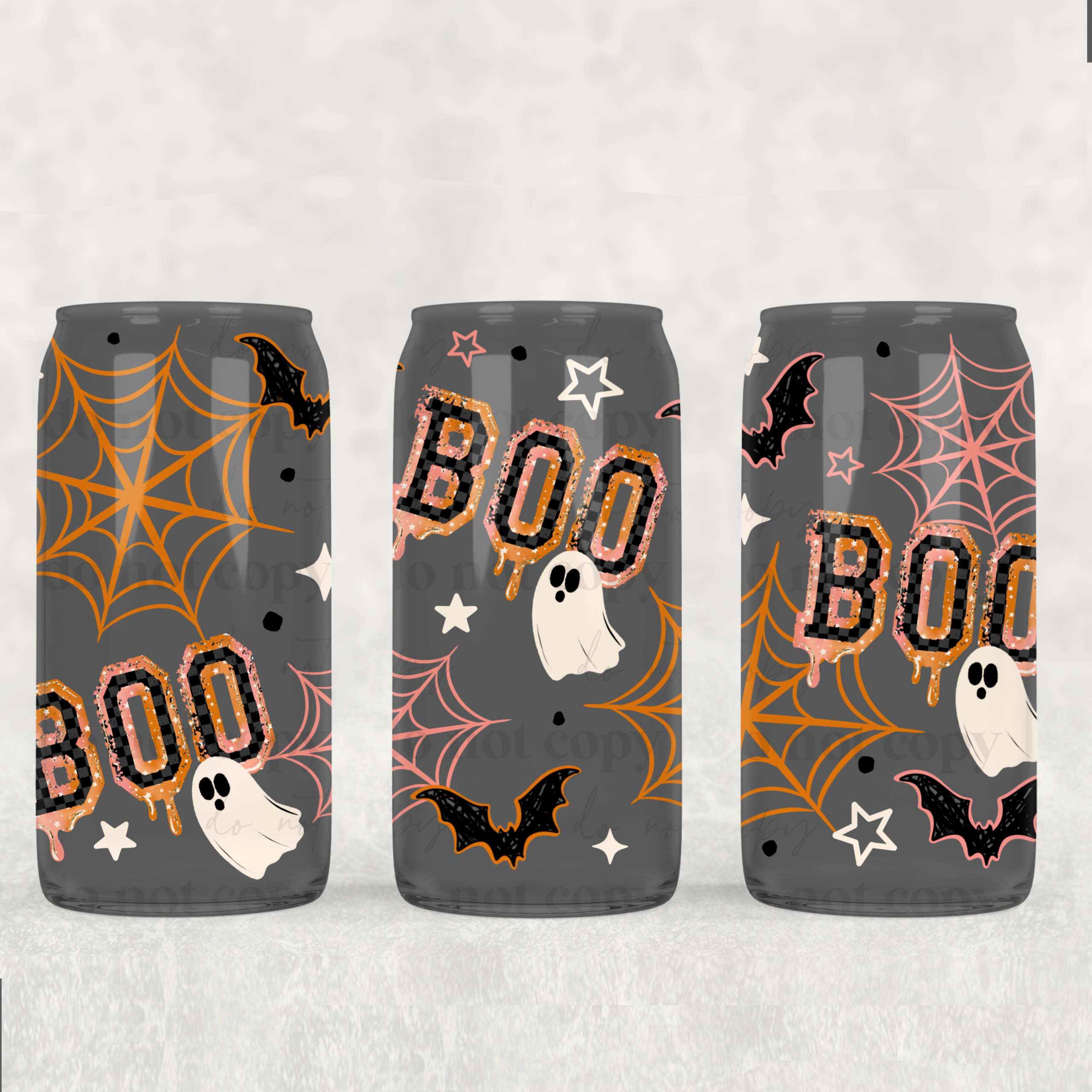 Boo Boo Boo UV DTF Can Wrap