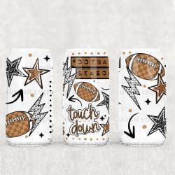 Football Collage UV DTF Can Wrap