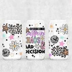Running On Caffeine UV DTF Can Wrap