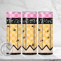 Pencil Tumbler (Sublimation Wrap) 20 oz Skinny