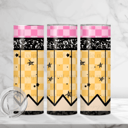 Pencil Tumbler (Sublimation Wrap) 20 oz Skinny