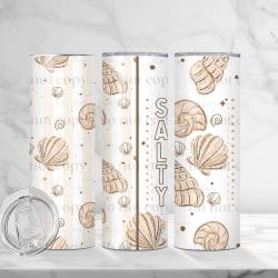 Tan Salty (Sublimation Wrap) 20 oz Skinny