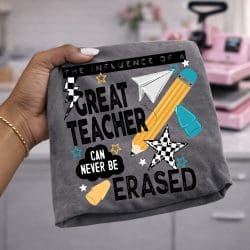 The Influence of a Great Teacher Teal DTF Transfer