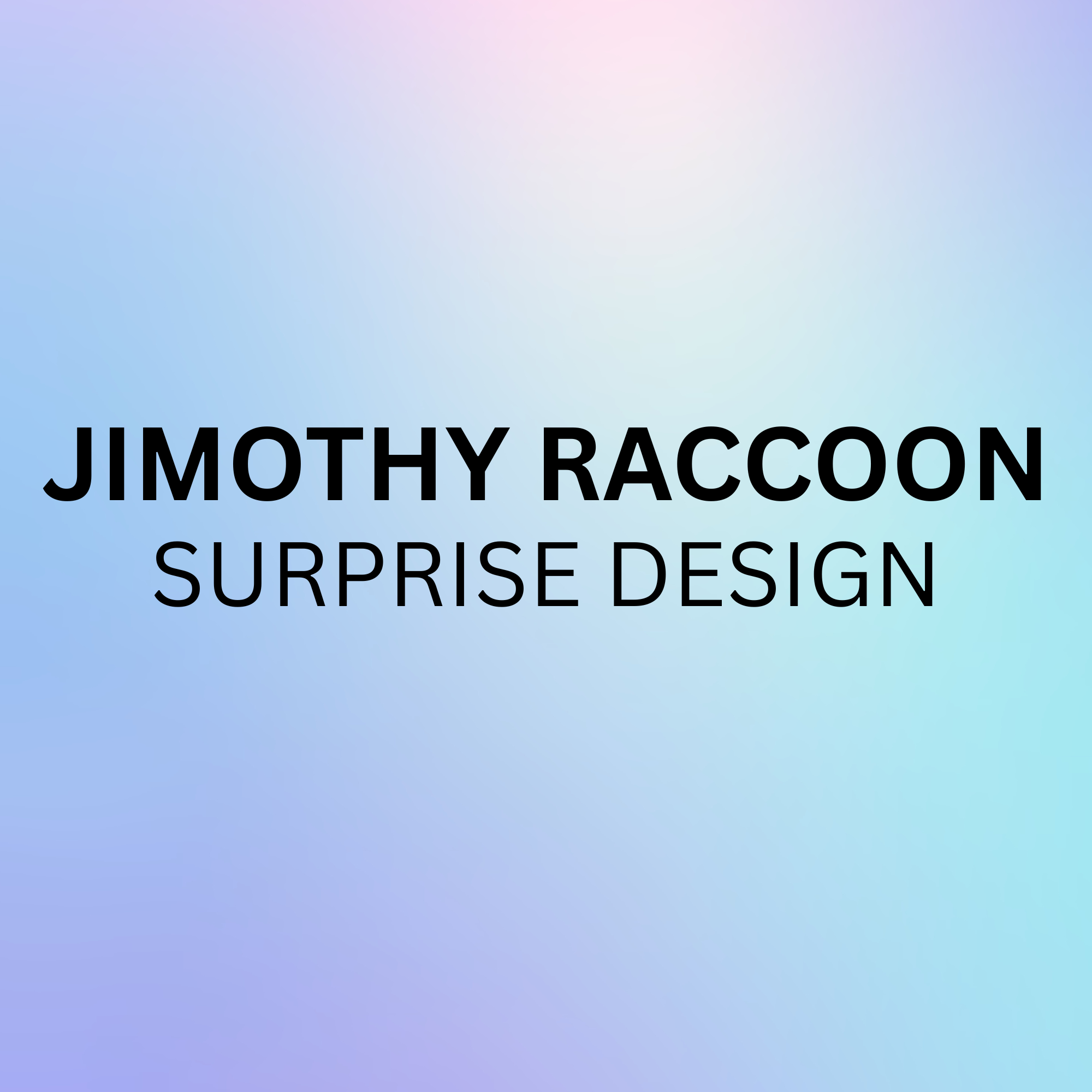 Jimothy Raccoon - Badge Reel Blank (2") NO HOLE | Also Available as Sticker or UV DTF