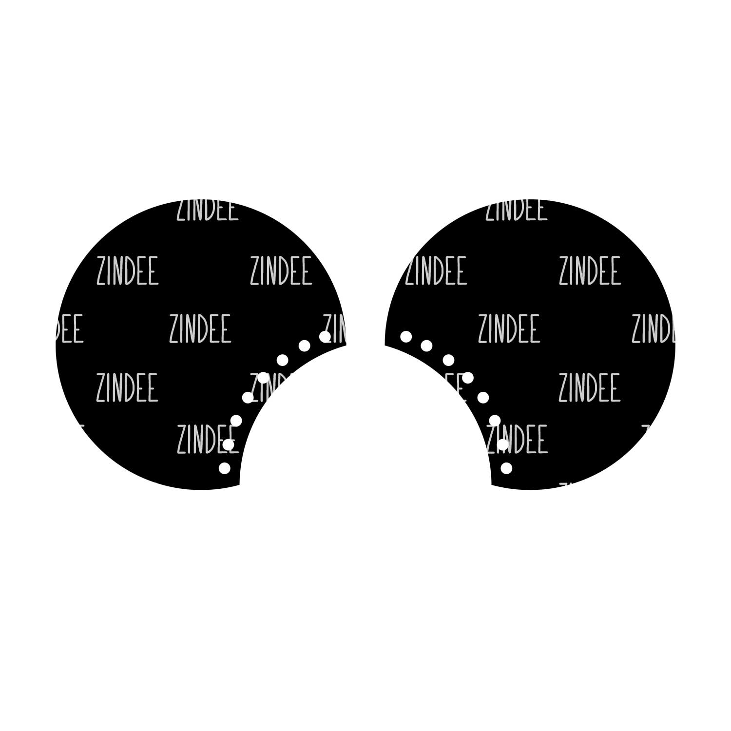 Mouse Ear 4 inch (for headband) Set of 2
