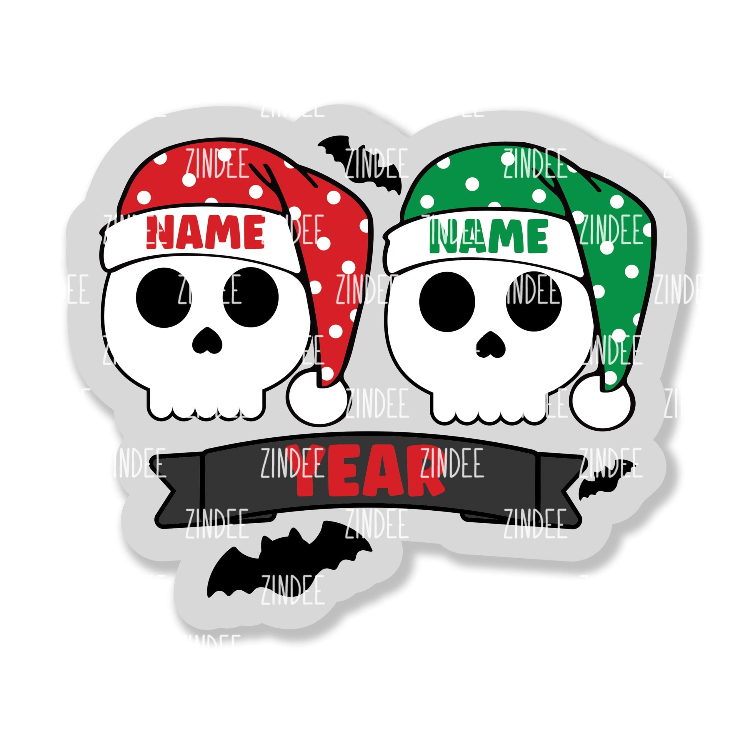 Skull Family Ornament 2 (4.5 inch)