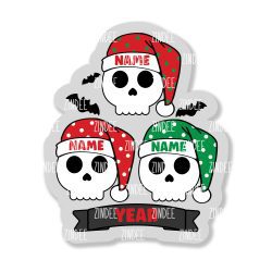 Skull Family Ornament 3 (4.5 inch)