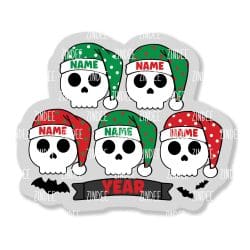 Skull Family Ornament 5 (4.5 inch)