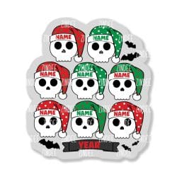 Skull Family Ornament 8 (4.5 inch)