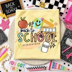 Back to School Bus DTF Transfer