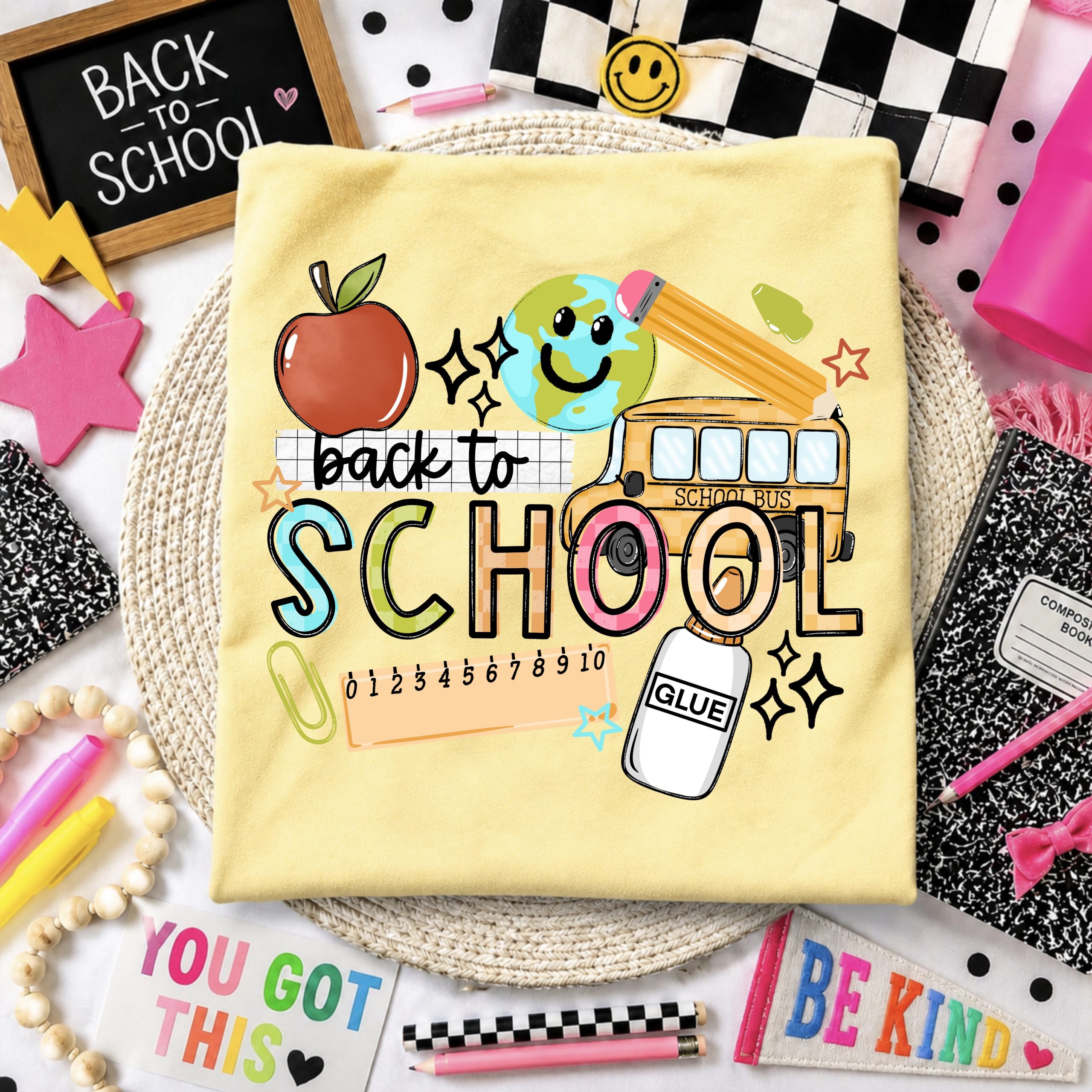 Back to School Bus DTF Transfer