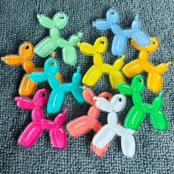 Balloon Dog Charms - 1.5 inch (10 pack)