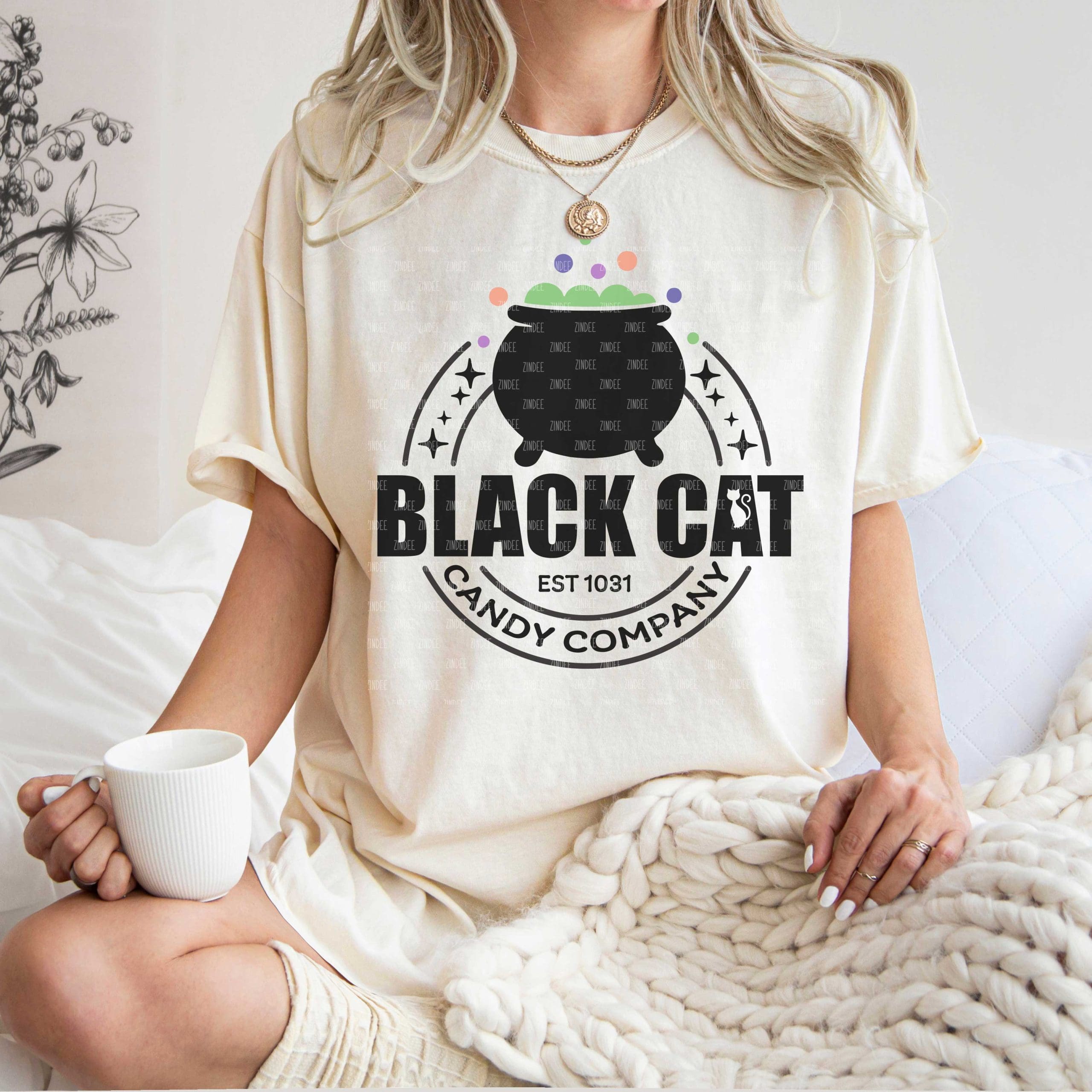 Black Cat Candy Co DTF Transfer