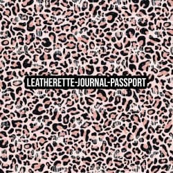 Cheetah Glam Pink - Journal- PASSPORT Size (Faux Leather)