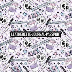 Coffee and Crime Scenes - Journal- PASSPORT Size (Faux Leather)