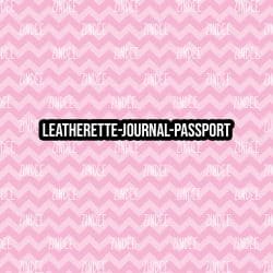 Colorful Chevron 16 - Journal- PASSPORT Size (Faux Leather)