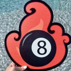 Alternative view of Fire 8 Ball- Glass Rhinestone Art Box