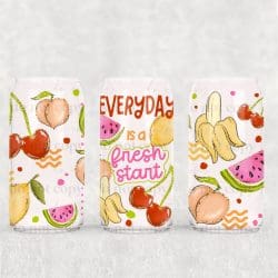Fresh Start Fruit UV DTF Can Wrap
