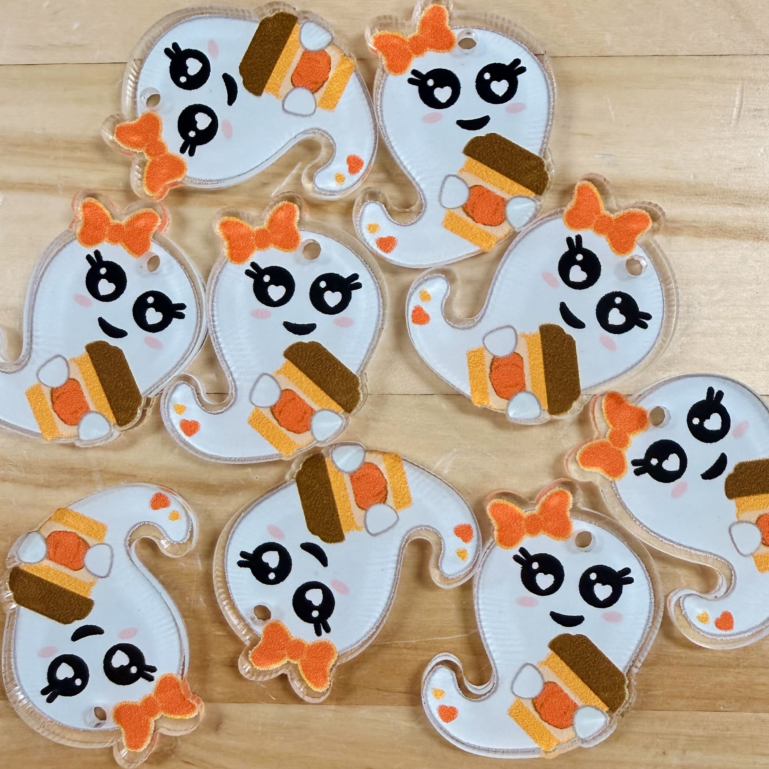 Ghost Coffee Charms - 1.5 inch (10 pack)