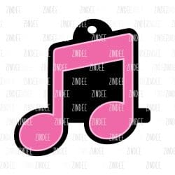 Music Note Hair Tie Holder- Pony Tail | Also Available as Sticker or UV DTF