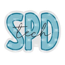 SPD Tech Sterile Processing – Acrylic Badge Reel Blank (2") No Hole | Optional Sticker or UV DTF