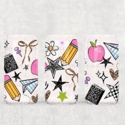 School Stars UV DTF Can Wrap
