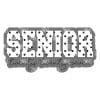Senior Polka Dot 2027 – Acrylic Keychain Blank (3") | Optional Sticker or UV DTF