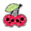 Skull Cherries- Badge Reel Blank (2") NO HOLE | Also Available as Sticker or UV DTF