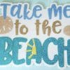 Take Me To The Beach- Glass Rhinestone Art Box