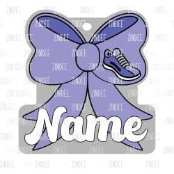 Track Bow Hair Tie Holder- Pony Tail | Also Available as Sticker or UV DTF