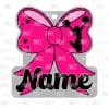 Cheerleading Bow Hair Tie Holder- Pony Tail | Also Available as Sticker or UV DTF