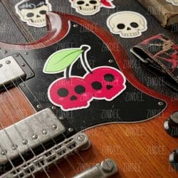 Alternative view of Skull Cherries Sticker
