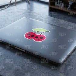 Skull Cherries Sticker - Image 4