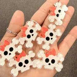 Alternative view of Cute Skull Crossbones Charms - 1.5 inch (10 pack)