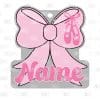 Dance Bow Hair Tie Holder- Pony Tail | Also Available as Sticker or UV DTF