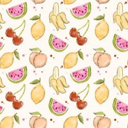 Gold Fruits seamless (vinyl)